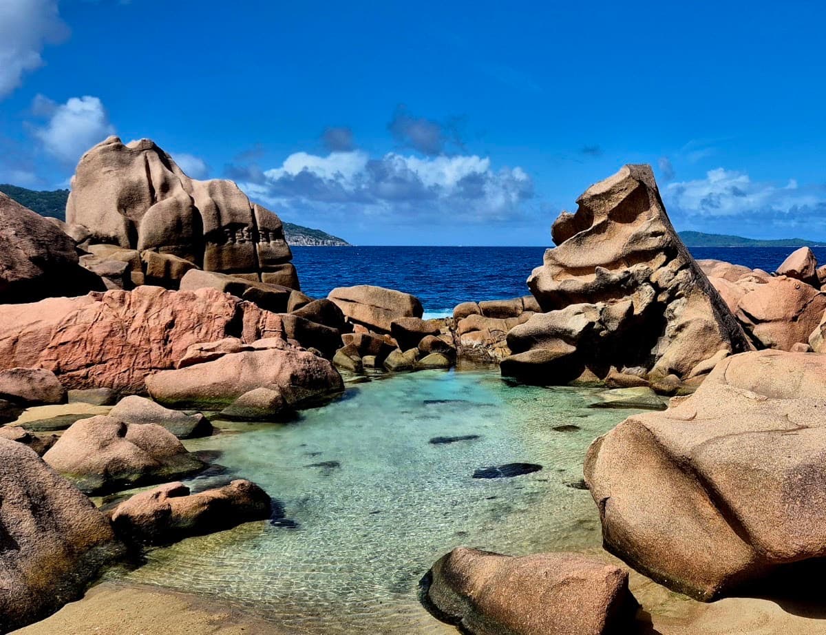 Natural rock pool